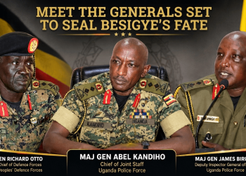 Birungi, Otto, and Kandiho: The Trio of Generals Set to Seal Besigye’s Fate