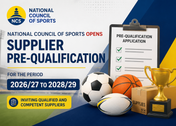 National Council of Sports Opens Supplier Pre-Qualification for 2026/27 to 2028/29